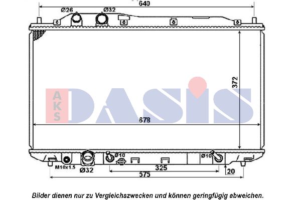 AKS DASIS Radiators, Motora dzesēšanas sistēma 100061N